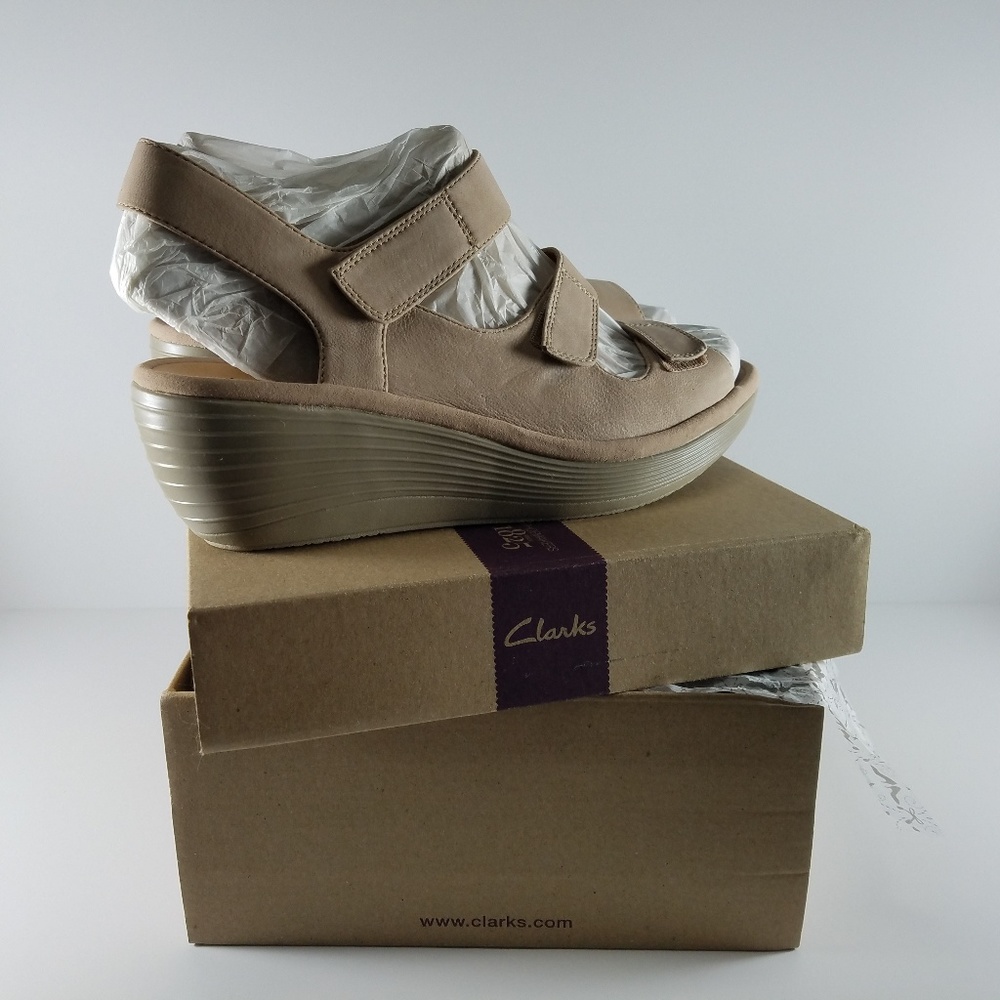 Clarks womens shoes sandals wedges